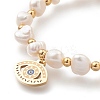 304 Stainless Steel Stretch Charm Bracelets BJEW-O181-08G-1-3