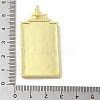 Brass Micro Pave Cubic Zirconia Pendant with Enamel KK-H458-02G-L01-3