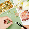 160Pcs 4 Style Brass Open Back Bezel Sew on Prong Settings KK-PH0004-03-3