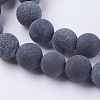 Natural Weathered Agate Beads Strands X-G-G589-10mm-07-3
