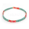 Bohemian Glass Seed Beaded Stretch Bracelets JM4508-4-1