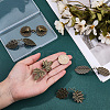 5Pcs 5 Styles Alloy Cardigan Clips AJEW-SC0004-38AB-3