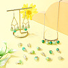 100Pcs Glass Pendants PALLOY-TADJ00015-5