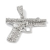 Alloy Rhinestone Pendants ALRI-S001-14A-P-1