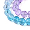 Baking Paint Transparent Glass Beads X-DGLA-M001-8mm-10-3