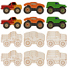 30Pcs 3 Styles Car Unfinished Wood Cutouts Decoration DIY-WH20011-62-1