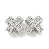Brass with Clear Cubic Zirconia Charms KK-Q820-21P-1