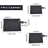 6Pcs 3 Style Oxford Cloth PVC Waterproof Coating Bag AJEW-NB0002-41-2