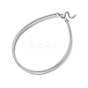 12MM 304 Stainless Steel Flat Snake Chain Necklaces for Women LS-NJEW-U049-01P-4