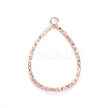 Zinc Alloy Open Back Bezel Pendants LS-X-PALLOY-D009-33RG-1