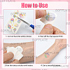 36Pcs 2 Style PVC Waterproof Self-Adhesive Picture Stickers STIC-SP0001-09C-4
