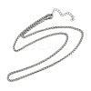 304 Stainless Steel Wheat Chains Necklaces for Unisex NJEW-K395-01B-P-4
