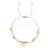 Heart Brass Enamel Charm Bracelets CK5066-4-1