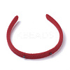 Hair Accessories Plain Plastic Hair Band Findings OHAR-S195-04B-2
