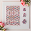 Flower Pattern Ceramics Clay Water Transfer Paper PW-WG52862-02-1