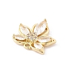 Brass Micro Pave Cubic Zirconia Pendants KK-K371-37G-2
