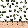 Picasso Spray Painted Glass Seed Beads SEED-T006-04-17-4