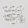 Anti-Tarnish Rhodium Plated 925 Sterling Silver Open Jump Rings STER-I005-32-8mm-1