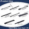 8Pcs 8 Styles PU Leather Cord Rivets Bracelets for Men BJEW-UN0001-61-2