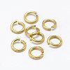Brass Saw Cut Open Jump Rings KK-P096-08-A-1