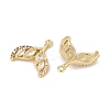 Brass Micro Pave Clear Cubic Zirconia Charms LS-KK-L212-22G-2