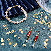 SUNNYCLUE 200Pcs 2 Styles Brass Spacer Beads KK-SC0002-95-5