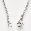 201 Stainless Steel Puppy Pendant Necklaces NJEW-T009-JN046-1-40-3