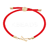 1Pc Adjustable Nylon Cord Slider Bracelets for Women BJEW-LP0001-32K-02-1