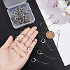 40Pcs 2 Styles 304 Stainless Steel Leverback Earring Findings EJEW-AB00015-3