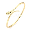 Green Cubic Zirconia Snake Wrap Cuff Bangle BJEW-I298-15G-3