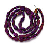 Electroplate Glass Beads Strands EGLA-T025-03B-2
