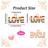 Rainbow Color Alloy Enamel Pendants ENAM-SC0003-95-2