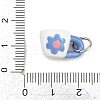 304 Stainless Steel Enamel Pendants STAS-L312-04P-03-3
