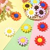 20Pcs 10 Colors Food Grade Eco-Friendly Silicone Focal Beads SIL-CJ0001-12-6