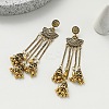 Alloy Fan Tassel Chandelier Earrings FS-WG889C6-02-3
