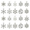 60Pcs 10 Styles Tibetan Style Alloy Pendants FIND-FS0002-21-1