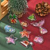 PVC Plastic with Resin Cabochons KY-CJ0001-55-6