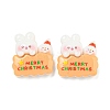 Christmas Rabbit Theme Opaque Resin Decoden Cabochons LS-CRES-B022-04F-1