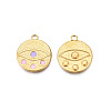 304 Stainless Steel Enamel Pendants STAS-N092-143B-1