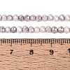 Anti-Tarnish Electroplate Rondelle Glass Beads Strands EGLA-T021-3mm-17-01-4