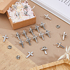 50Pcs Religion Corss Alloy Lapel Pin Backs JEWB-FH0002-50P-4