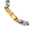 201 Stainless Steel Link Chain Bracelets BJEW-B078-128GP-2