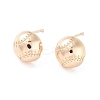 Brass Stud Earrings EJEW-F332-01G-1