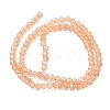 Transparent Glass Bead Strands GLAA-R136-4mm-16-2