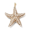 Spray Painted Opaque Acrylic Big Pendants X-PALLOY-JF05672-01-1