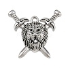 Tibetan Style Alloy Pendants AL-CBA2376-01AS-1