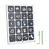 Acrylic with Felt Commemorative Coin Display Tray AJEW-WH0471-110A-1