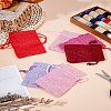 10Pcs 5 Colors Polyester Imitation Burlap Packing Pouches Drawstring Bags ABAG-LP0001-67B-1