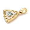 Brass Micro Pave Cubic Zirconia Pendents KK-M303-01G-09-2