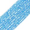 Electroplate Glass Beads Strands GLAA-Q105-03X-1